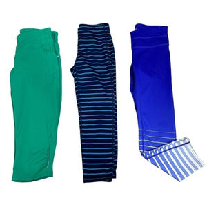 (3) Athleta Women’s Workout Capri Active Stretch Legging Bundle Yoga Size XS XXS